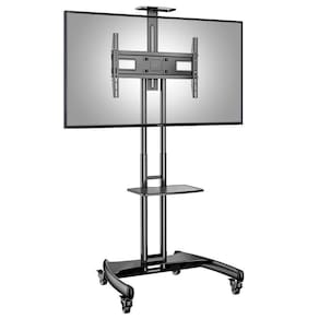 Suporte Pedestal Tv 32 A 75 Com Rodízios Ava1600-60-1p Nb