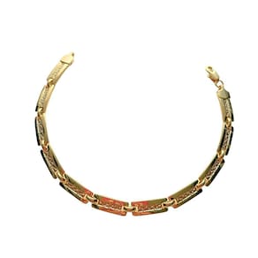 Pulseira Masculina - Banhada em Ouro 18k