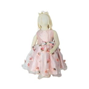 Vestido Festa Infantil Verão Petit Cherie Rosa Luxo