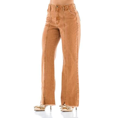Calça Jeans Feminina Arauto Wide Leg Ponto