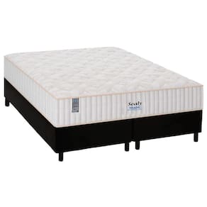 Cama Box King: Colchão Molas Ensacadas Plumatex MasterPocket Miami + Base CRC Courano Black(193x203)