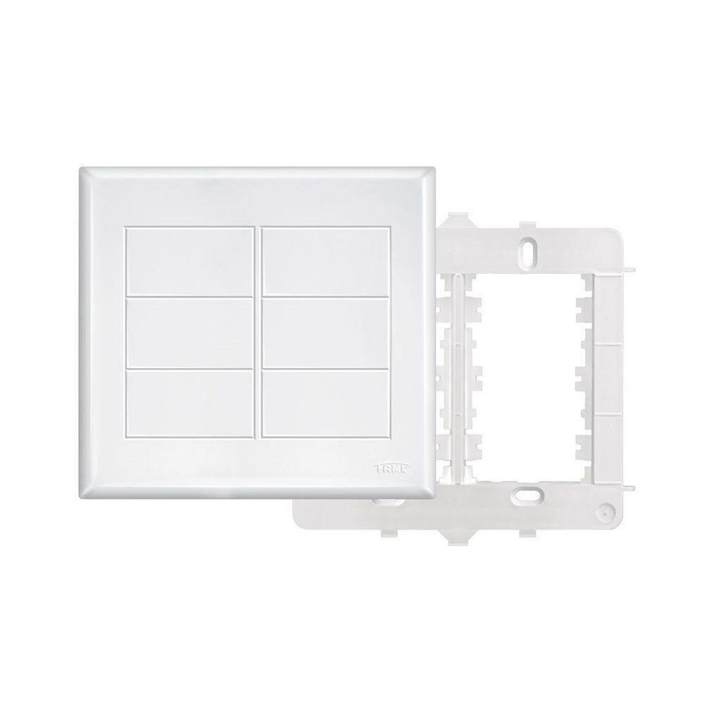 Placa Cega Com Suporte Fame Evidence 4x4 Branco