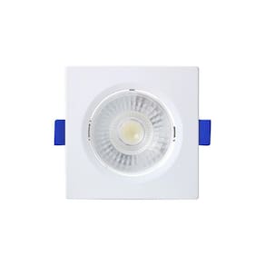 Spot De Led Blumenau Slim Quadrado 6w Bivolt 3000k Luz Amarela