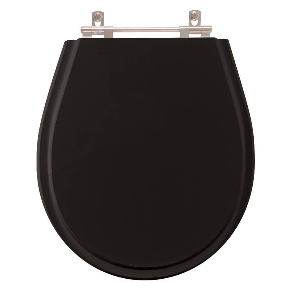 Tampa de Vaso Sanitário Aries Preto para bacia Eternit