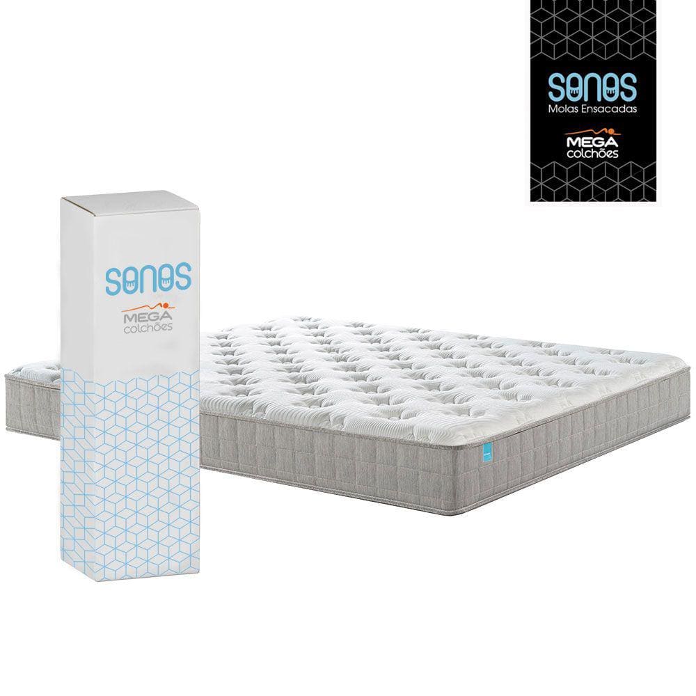 Colchão Casal Mola Ensacada Bed In The Box Sonos - 138x188