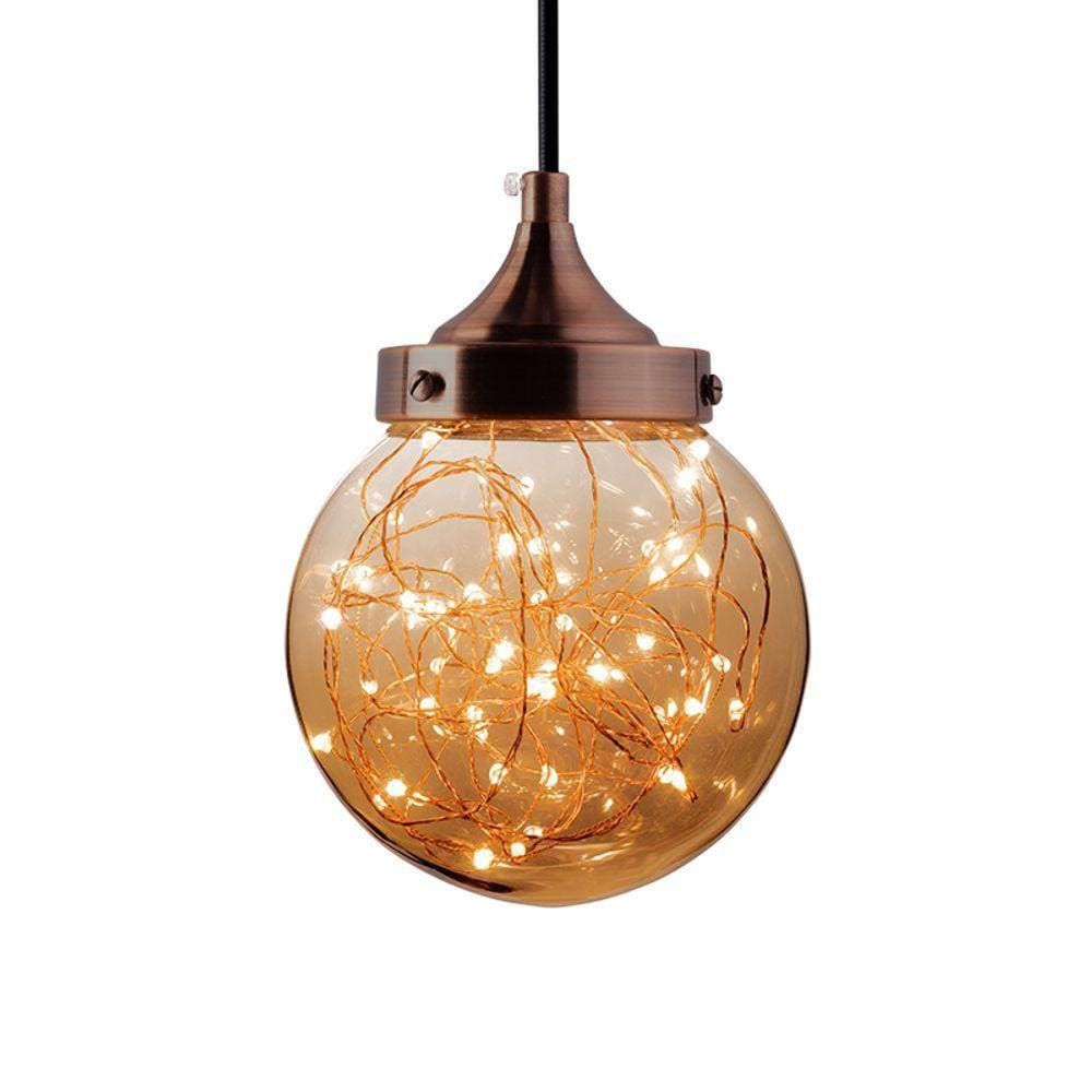 Lustre Pendente Taschibra Ara Led 5w Bivolt âmbar