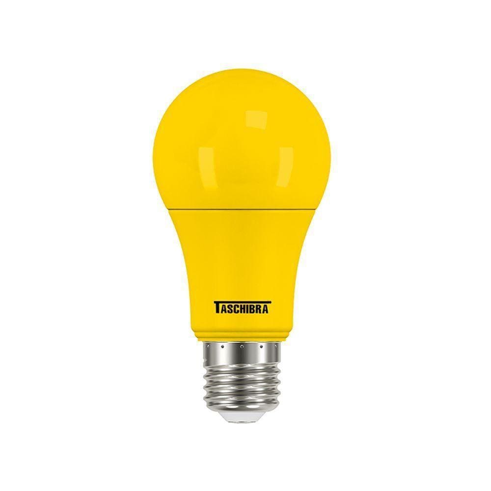 Lâmpada Led Taschibra Tkl Colors 5w E27 Bivolt Amarela