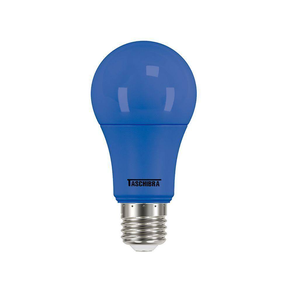 Lâmpada Led Taschibra Tkl Colors 5w E27 Bivolt Azul