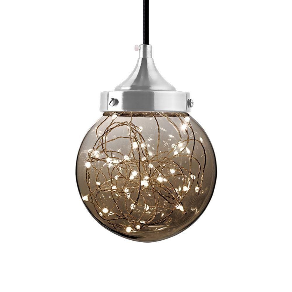 Lustre Pendente Taschibra Ara Led 5w Bivolt Fumê