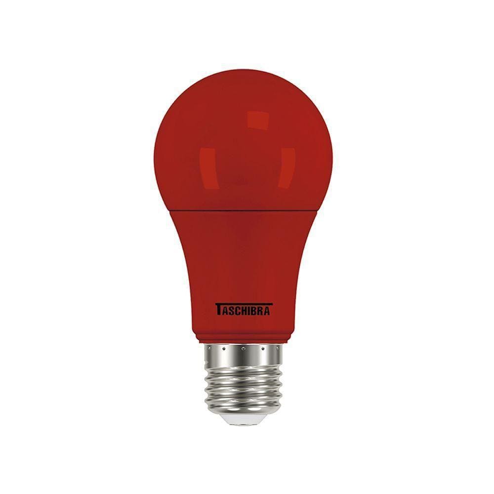Lâmpada Led Taschibra Tkl Colors 5w E27 Bivolt Vermelha