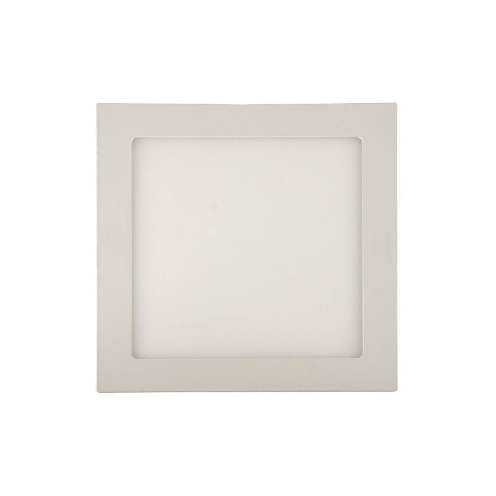 Painel De Led Blumenau Slim Quadrado De Embutir 18w Bivolt 6500k Luz Branca