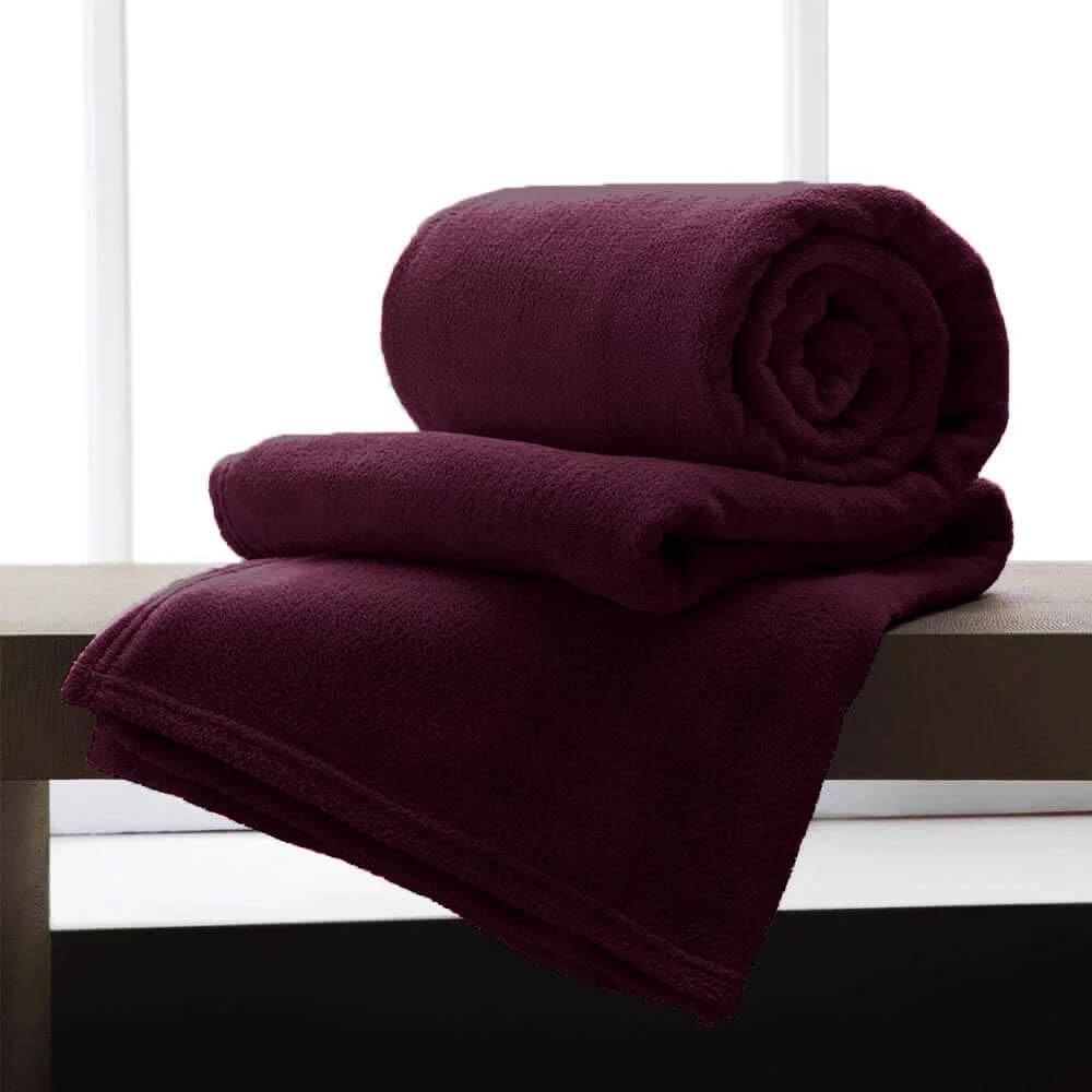 Manta De Microfibra Queen Andreza Rubi 2,20M X 2,40M