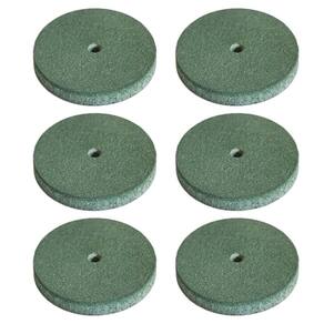 Kit 6 Roda De Borracha 22Mm Polimento Médio Micro Retífica