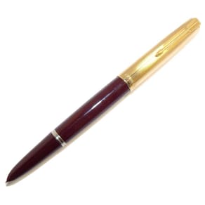 Caneta Tinteiro Parker 51 Argentina Borravino Pena Ouro 14K