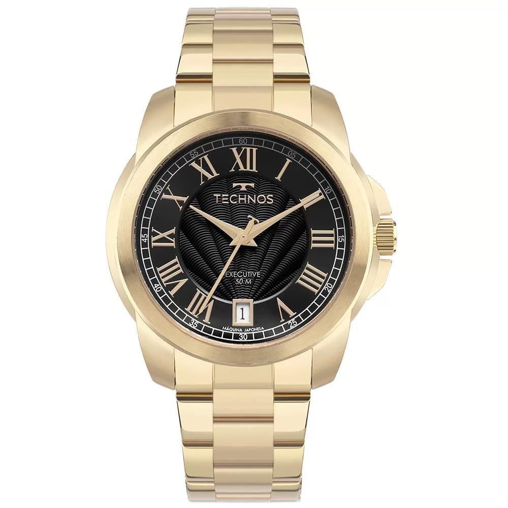 Relógio Technos Masculino Executive Dourado 2417Aa/1P Pulso