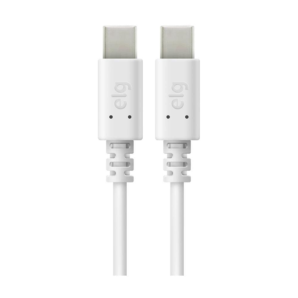 Cabo Reversível USB Tipo-C  Branco - ELG