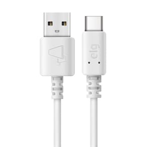 Cabo USB Tipo-C Turbo Branco Fast Charging 1m - ELG