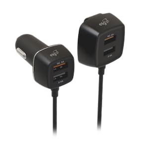 Carregador Veicular Turbo com 2 Portas Usb e 2 Tipo C - ELG