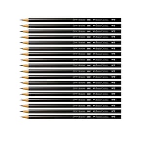 Kit 20 Lápis de Escrever Preto Redondo Ecolápis Max Nº2 HB Faber Castell
