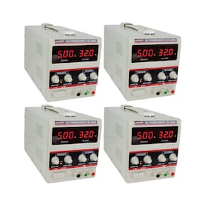 Kit 4 Fonte Alimentação Digital Tensão 32 Volts 1 Canal Corrente 5Am Laboratório Pesquisas Fa-3005 Portátil Instrutherm