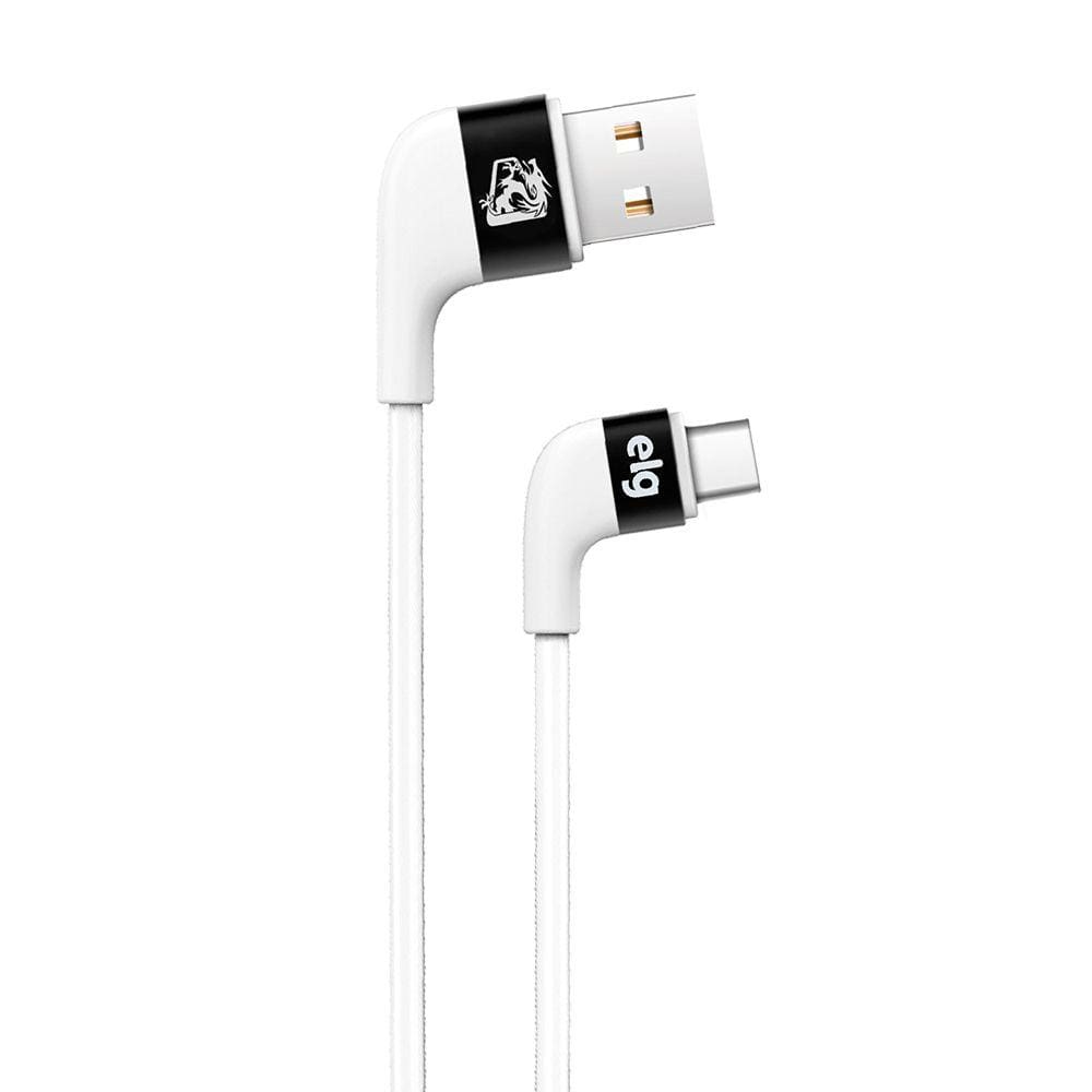 Cabo Gamer USB Tipo-C Conectores Angulados a 90° - ELG