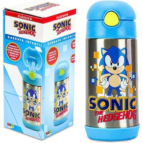 Garrafa Térmica Infantil Sonic Azul 350 ML