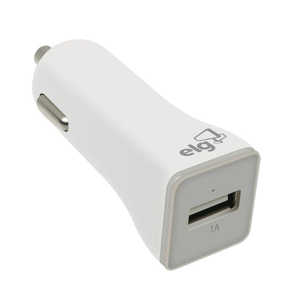 Carregador Universal Veicular com 1 Porta USB 1A - ELG