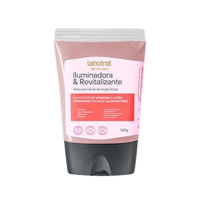 Mascara Facial Argila Rosa Iluminadora 130G Dermo Skin Labotrat