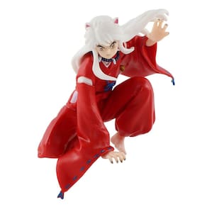 Action Figure Inuyasha Agachado Anime 15Cm