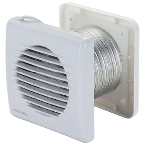 Exaustor Banheiro 100Mm Com Grade E Duto Kexb-03 Ventisol