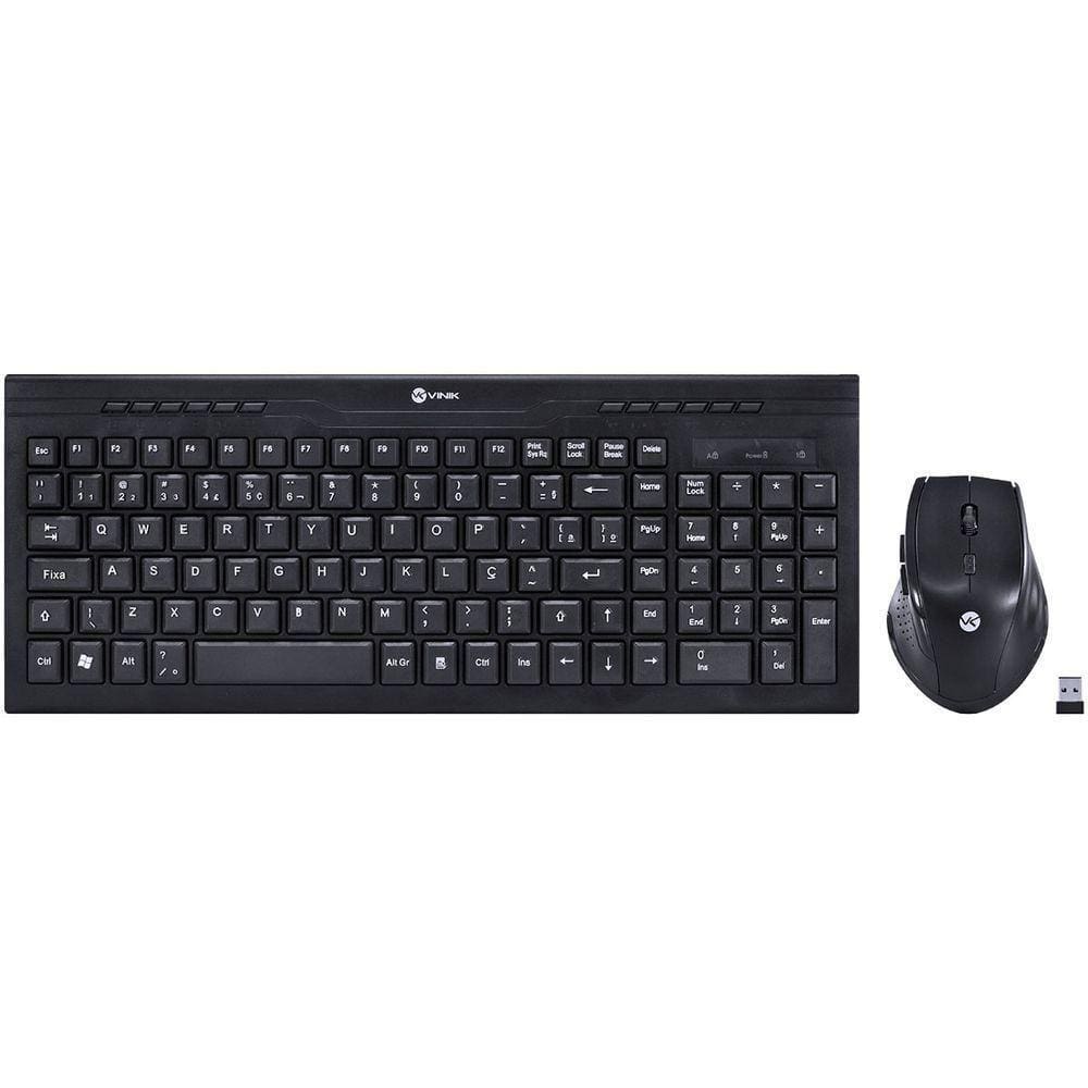 Teclado & Mouse Sem Fio Dynamic Abnt2/1200dpi Preto Usb - Dc100