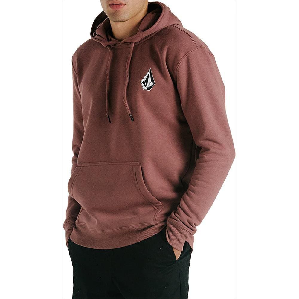 Moletom Volcom Canguru Iconic Stone WT24 Masculino Bordô