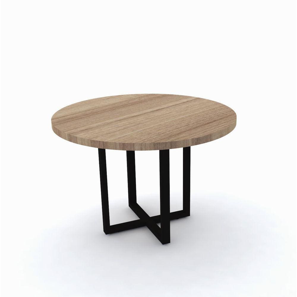 Mesa De Reunião Redonda Pandin Pe40tub - Naturalle