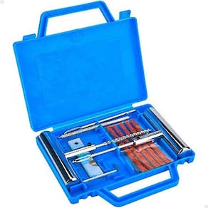 Kit Acessórios Ferramentas Remendo Macarrão para Reparo Pneus Carro Moto sem Câmara de Ar