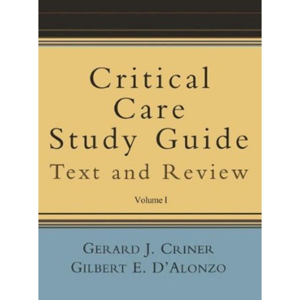 Critical Care Study Guide