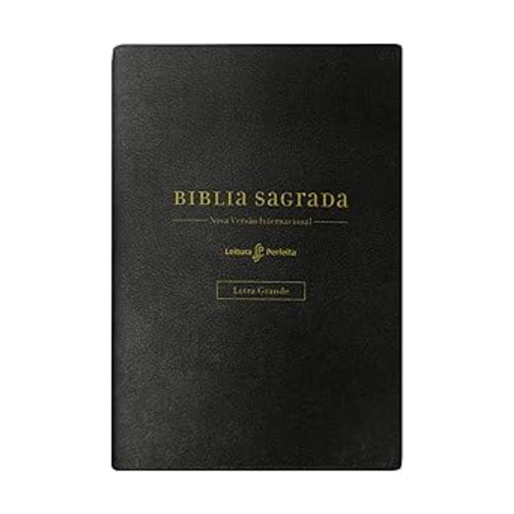 Bíblia Nvi com Espaço para Anotações - Couro Soft Preto - Leitura Perfeita
