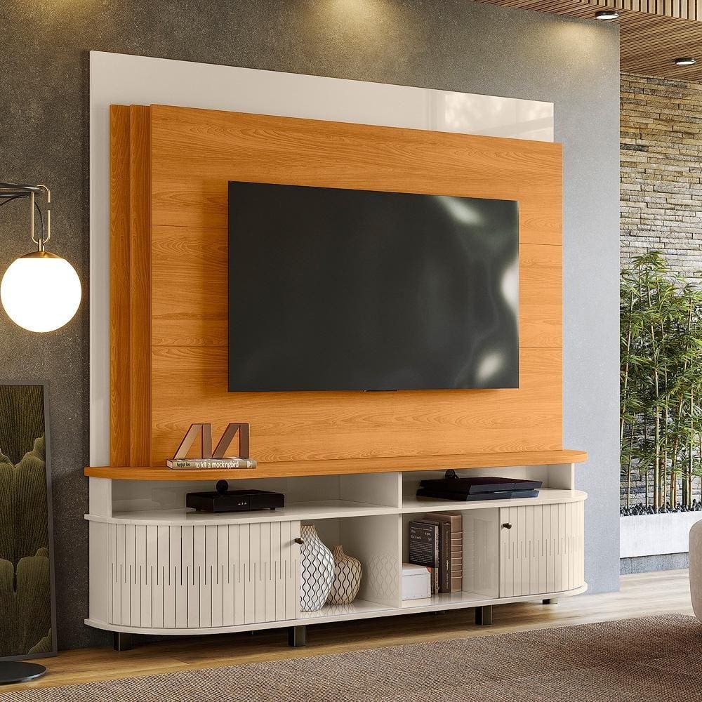 Home Theater 02 Portas Daytona Cinamomo Off White Madetec