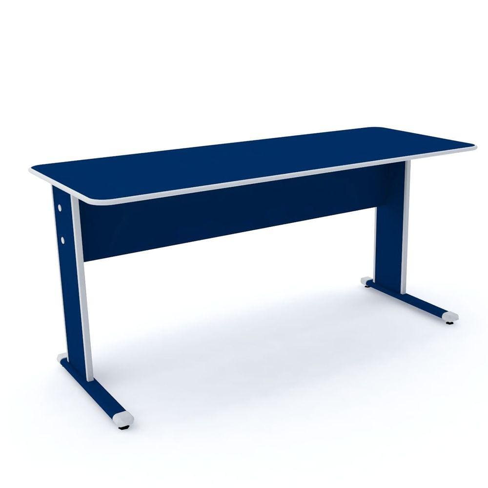 Mesa P/ Escritório 152X61 Pandin Maxxi - Azul/Cinza