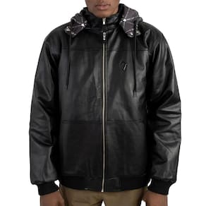 Jaqueta MCD PU Capuz Removivel WT23 Masculina Preto
