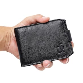 Carteira Masculina em Couro Grande Com Porta Cheques Moedas Divisorias Cartoes e Cedulas