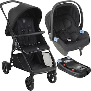 Carrinho de Bebe com Bebe Conforto e Base Burigotto Lui Cobre
