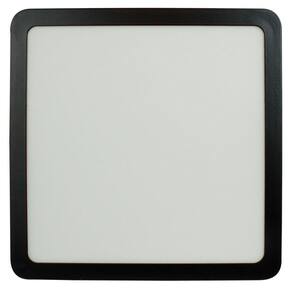 Painel De Led 18 W 6500K Quadrado Sobrepor Preto Foxlux