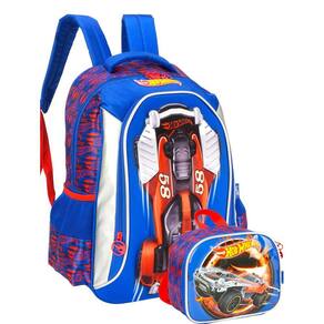 Kit Escolar Hot Wheels Mochila + Lancheira Térmica