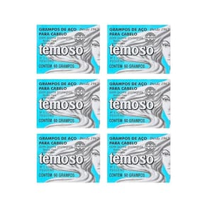 Grampo Teimoso N 5 Com 50Un Louro - Kit Com 6Un