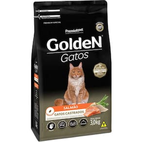 Golden Gatos Ad. Castr. Salmao 3 Kg