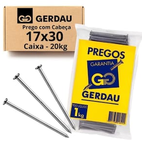 Prego 17x30 Com Cabeça 20kg Gerdau