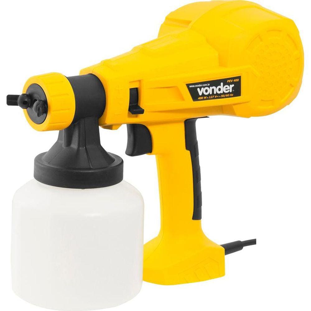 Pistola p/ pintura elétrica 2,6mm 400W 220V 800 ml pev400