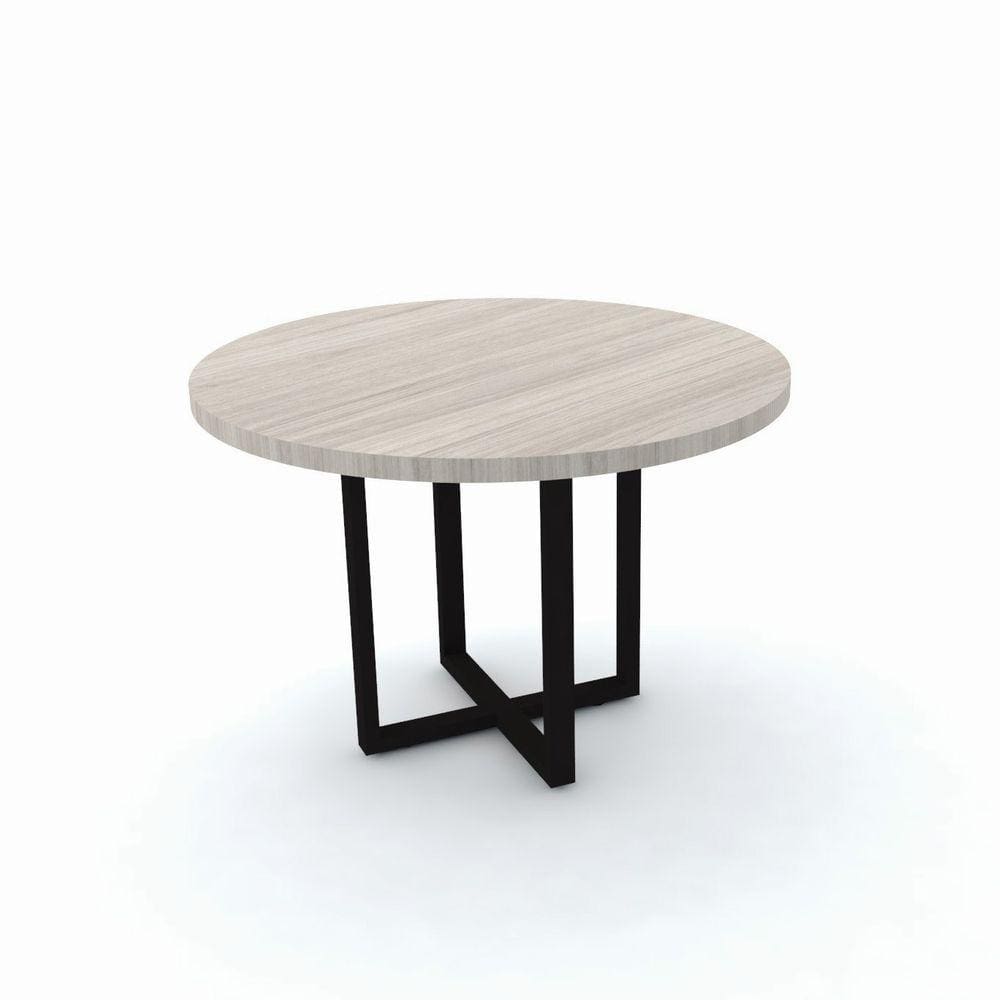 Mesa De Reunião Redonda Pandin Pe40tub - Nogueira