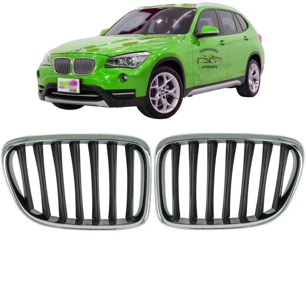 Par Grade Central Cromada Dianteira Bmw X1 2015 16