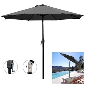 Ombrelone Guarda Sol 3m Grande Com Manivela Articulado Jardim Piscina Maresias Cinza - AMZ